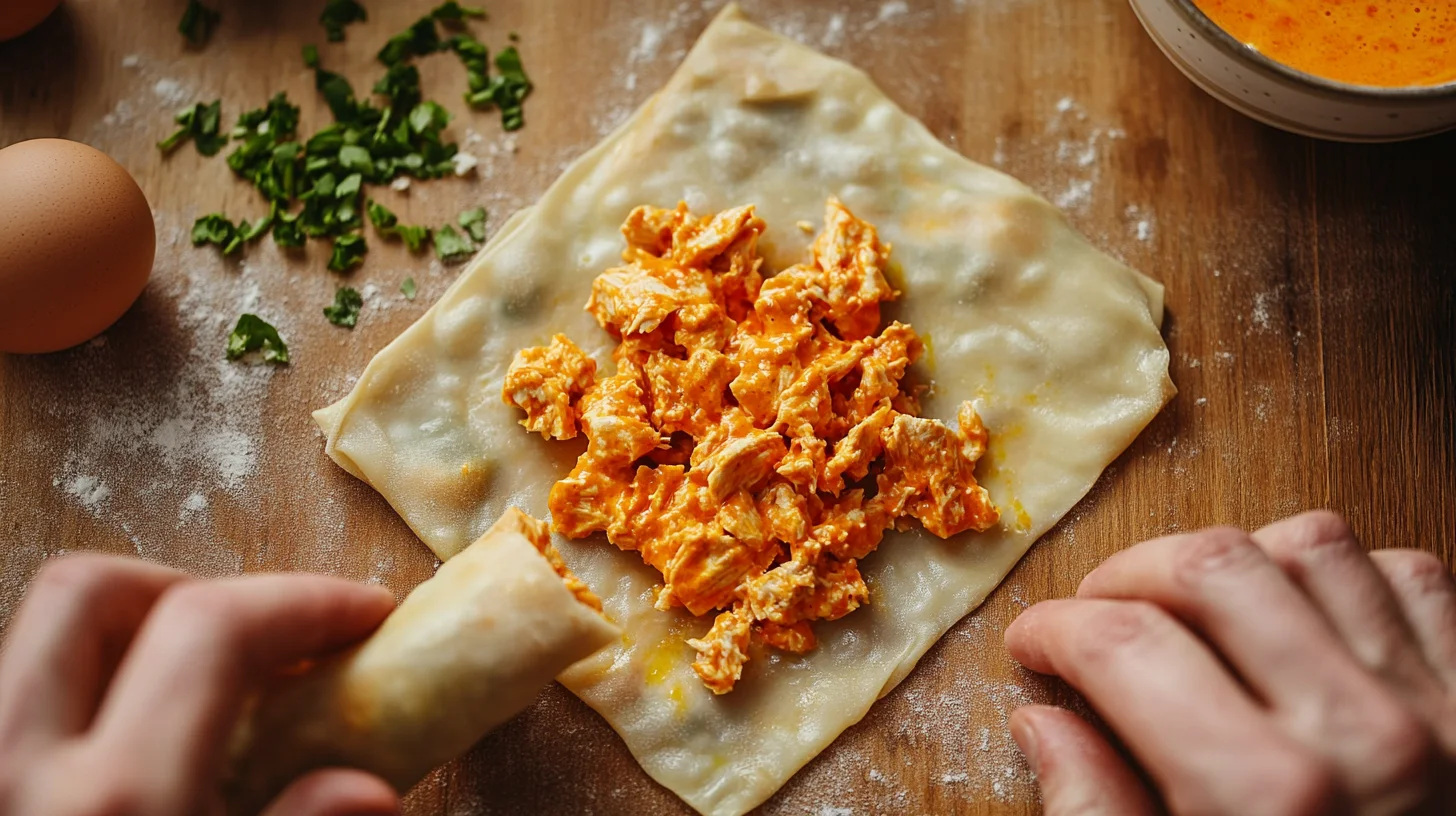 Assemble the Egg Rollsn