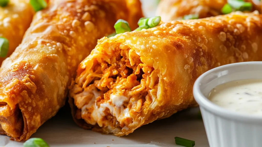 Buffalo Chicken Egg Rolls