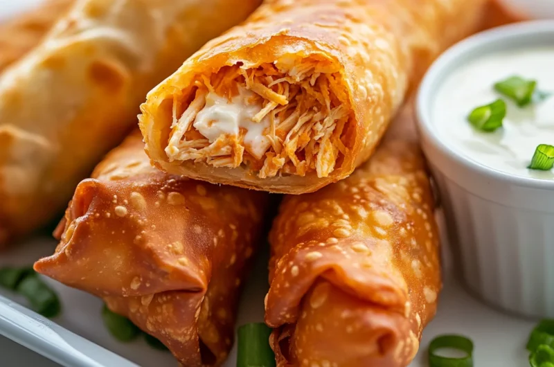 Buffalo Chicken Egg Rolls Recipe