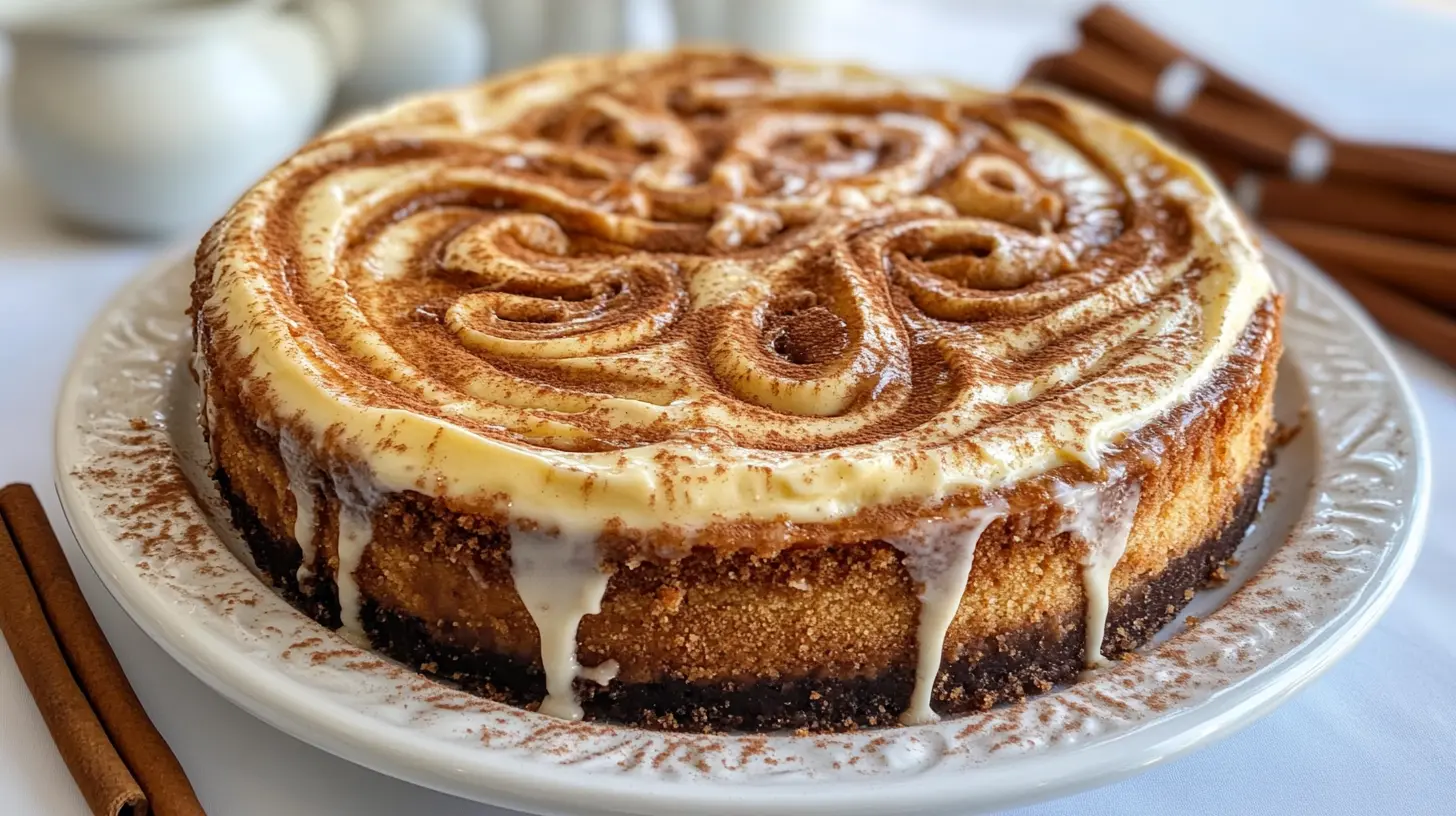 Cinnamon Roll Cheesecake