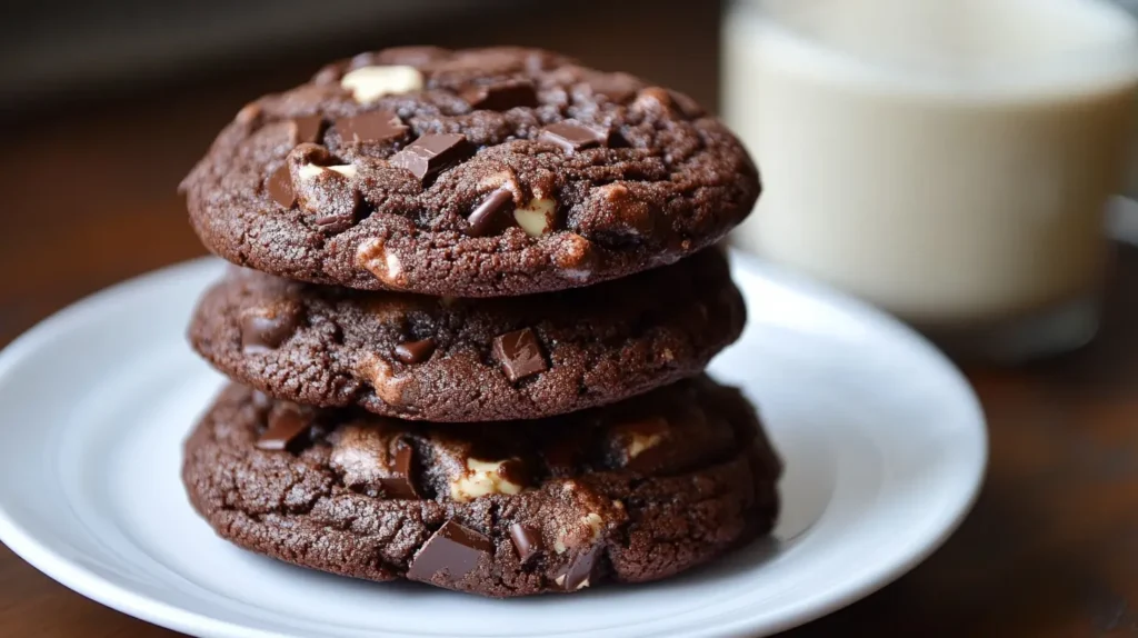 Double Chunk Chocolate Cookies